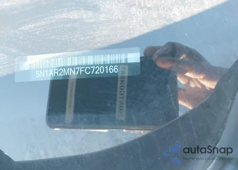 2015 Nissan Pathfinder Sv z USA, uszkodzony, nr VIN 5N1AR2MN7FC720166